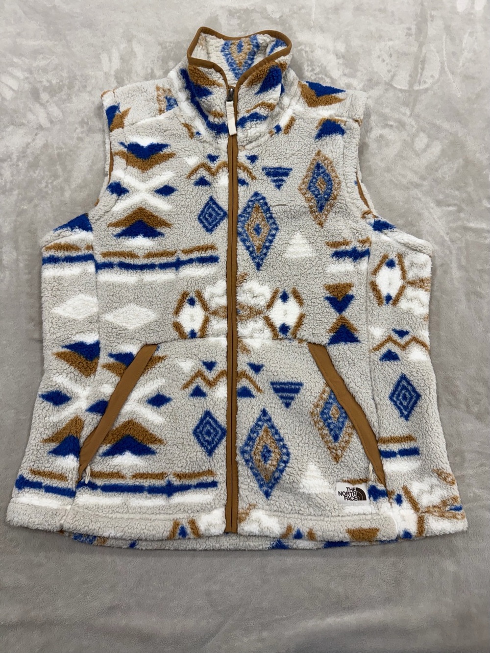 The North Face Sherpa Fleece Southwestern Vest Women L